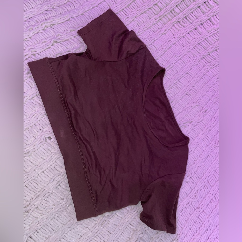 Crop spandex top with open back